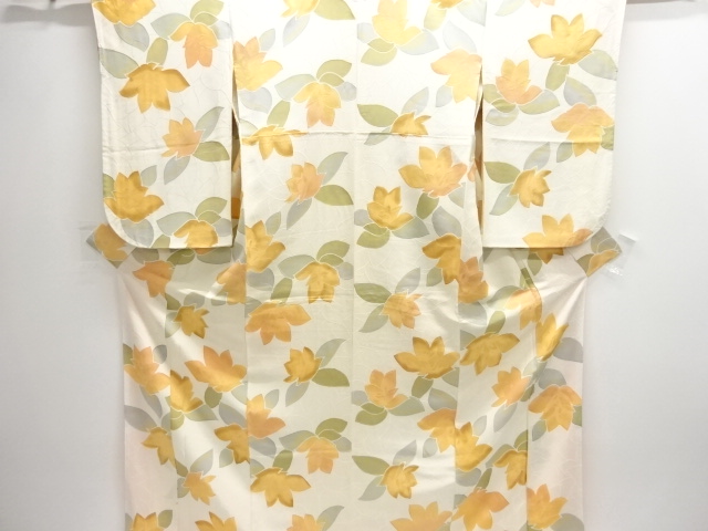 花模様小紋着物
